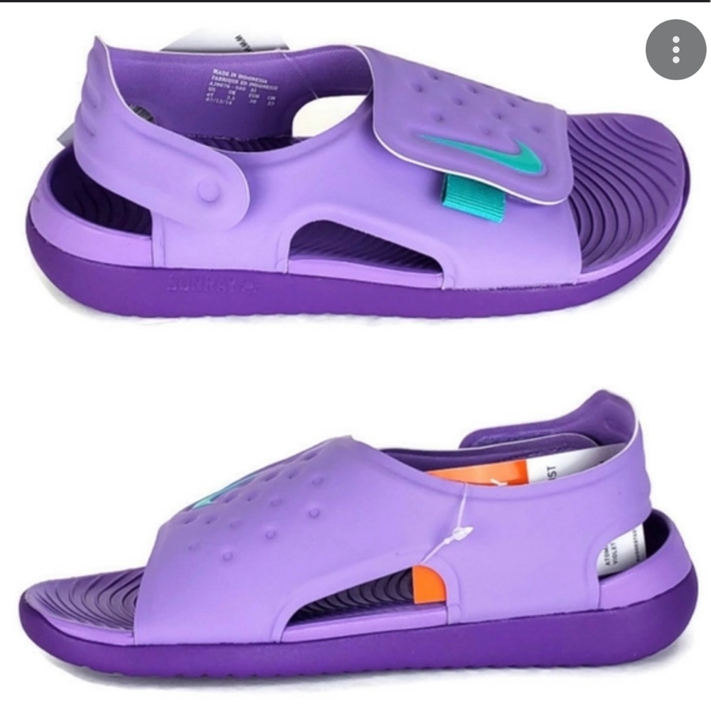 Baby /Toddler Shoes Sizes 4, 7, 8, NIKE Girls Sunray Adjust 5 Sandals Purple NEW